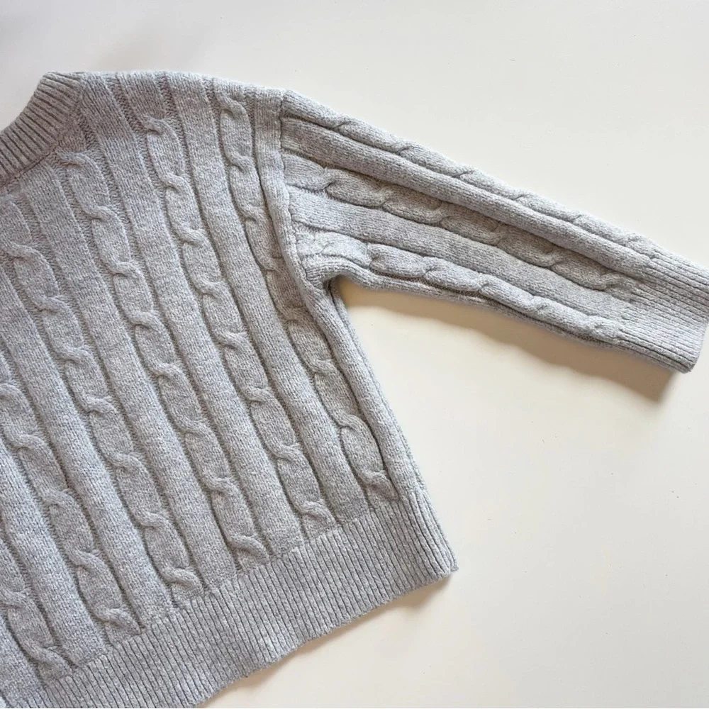 Gap Grey Cable Knit Sweater | Size 5